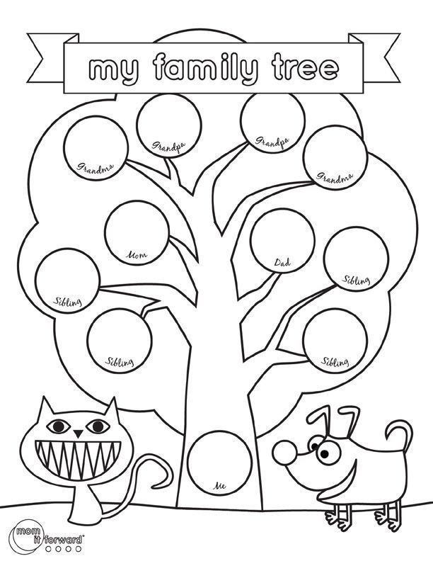 My Family Tree Printable Volunteer
