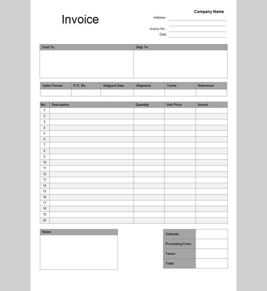Google Invoice Maker