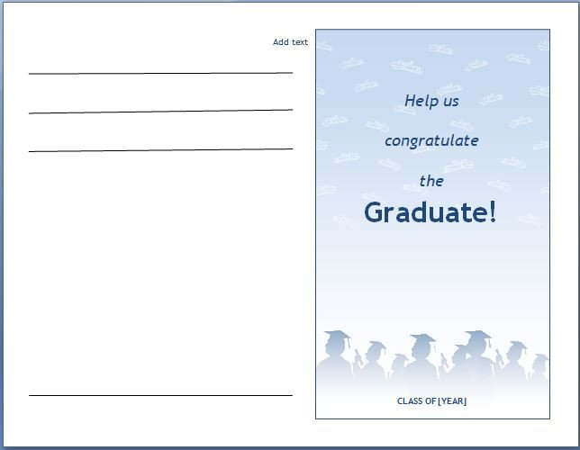 MS Word Graduation Party Invitation Template