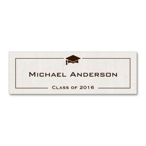 21 best images about Graduation Name Cards on Pinterest