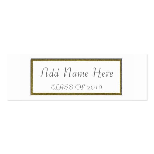 GRADUATION NAME CARD Double Sided MINI BUSINESS CARDS