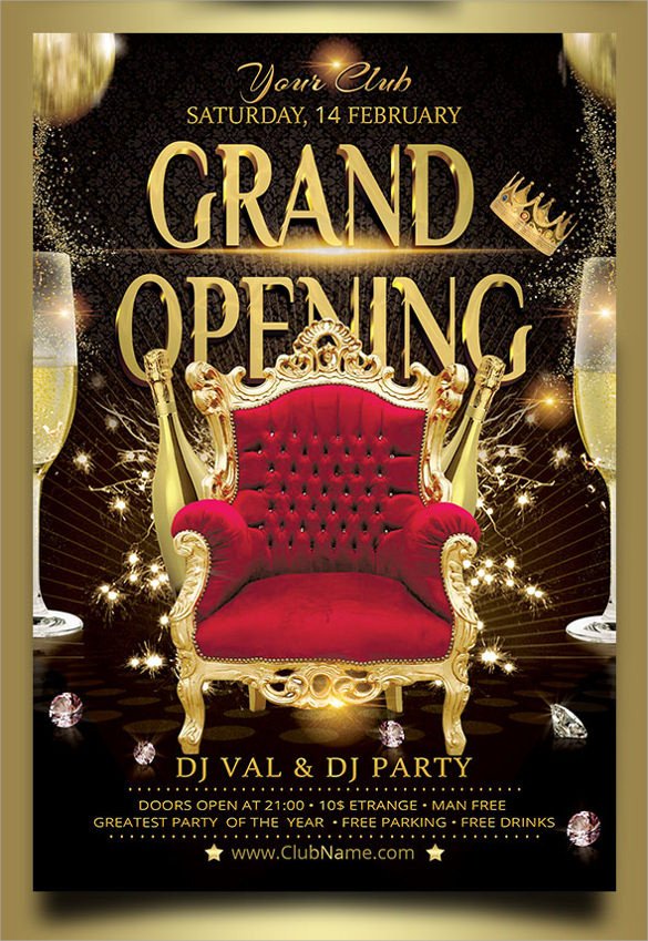 Grand Opening Flyer Templates 15 Download Documents In