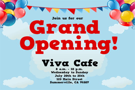 Grand Opening Flyer Templates Word Excel Samples