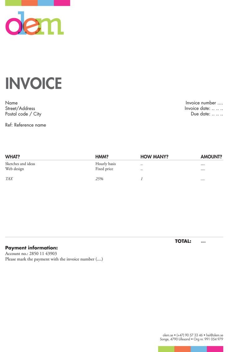 20 best Invoices inspiration images on Pinterest