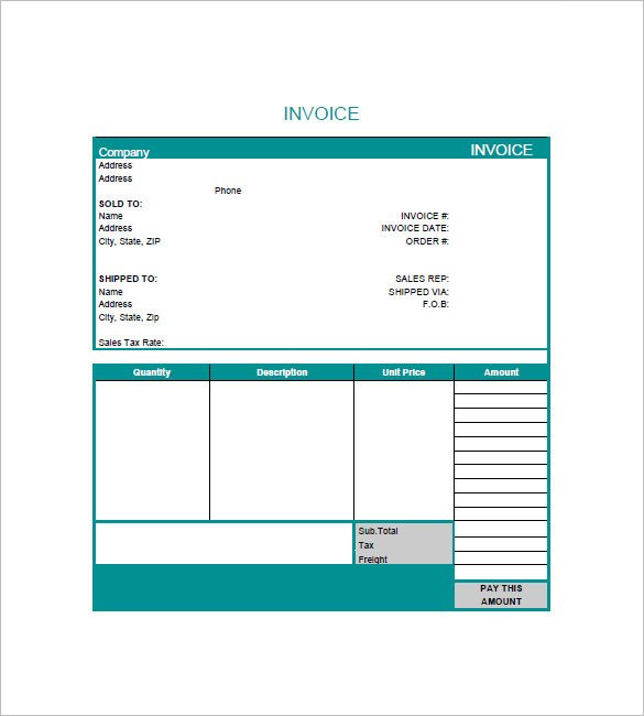 Graphic Design Invoice Template 14 Free Word Excel