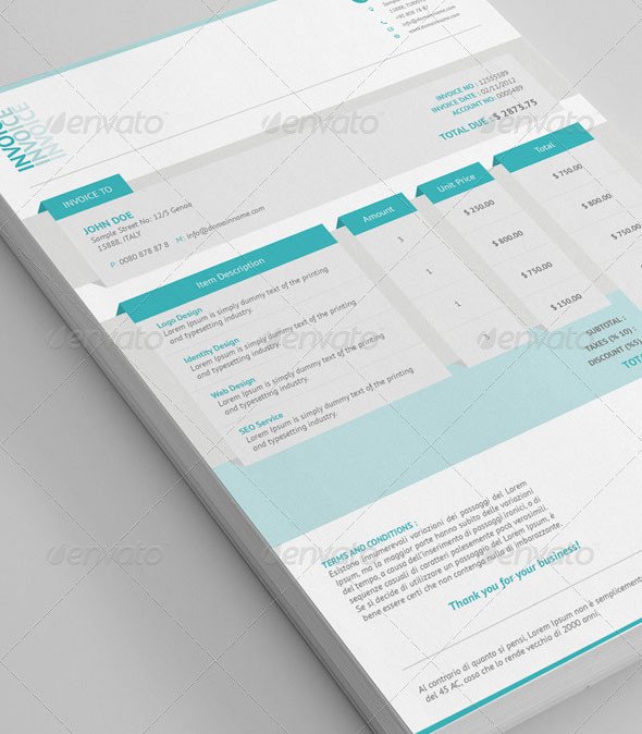 Best Invoice & Proposal Templates InDesign