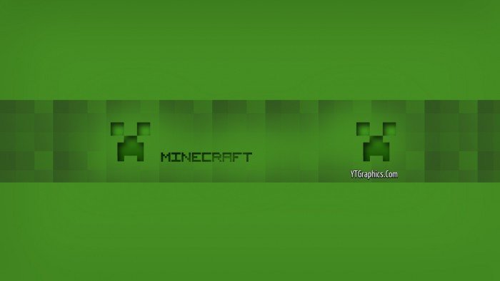 Green Minecraft Channel Art Banner Channel Art