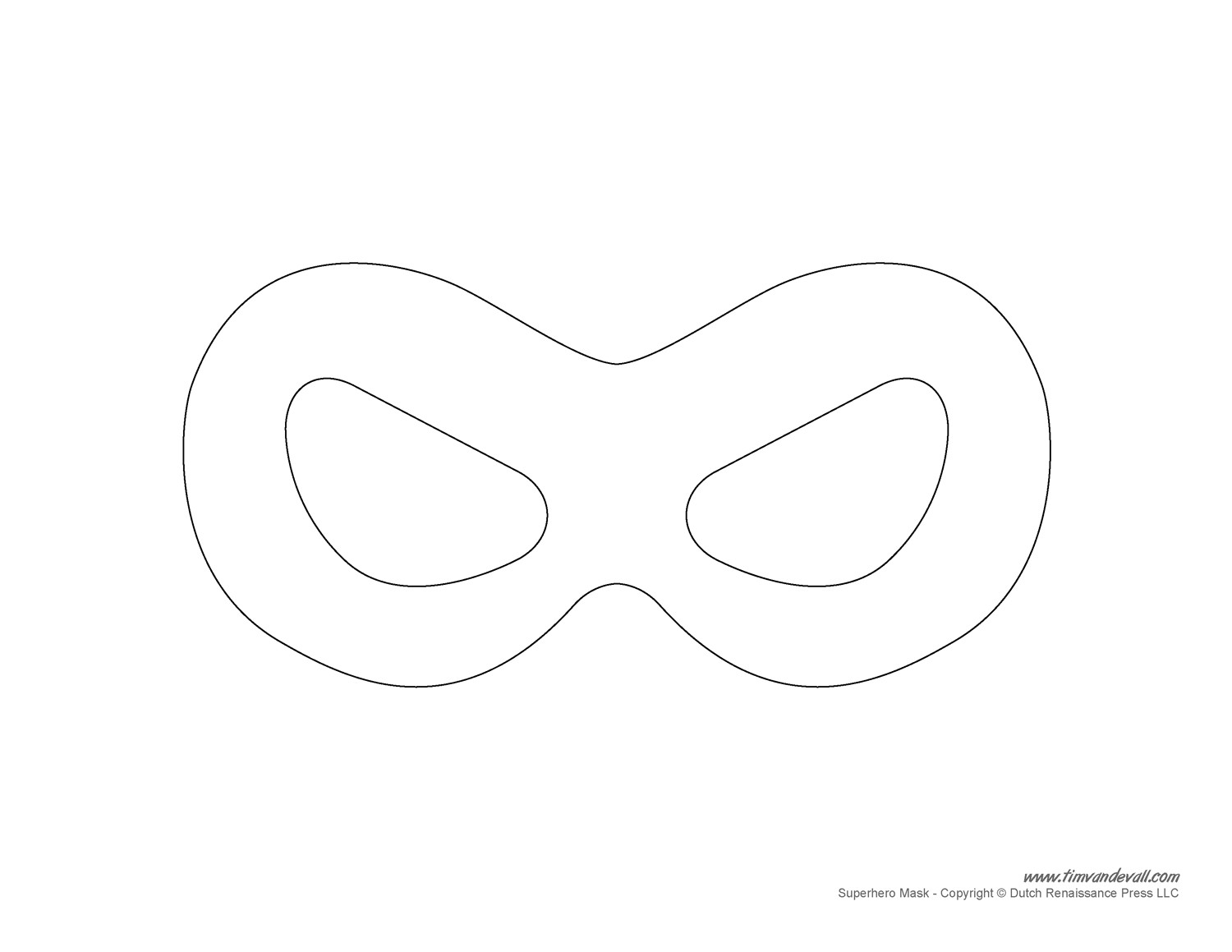 Printable Superhero Mask Templates for a Superhero