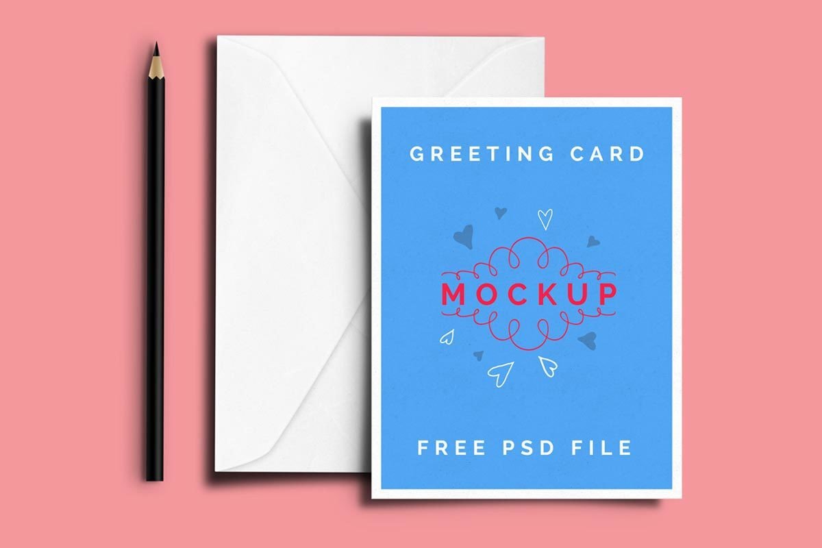 Free Greeting Card Mockup PSD — Creativetacos