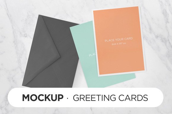 Greeting Cards MockUp Product Mockups on Creative Market