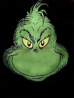 Grinch Face template and Templates on Pinterest