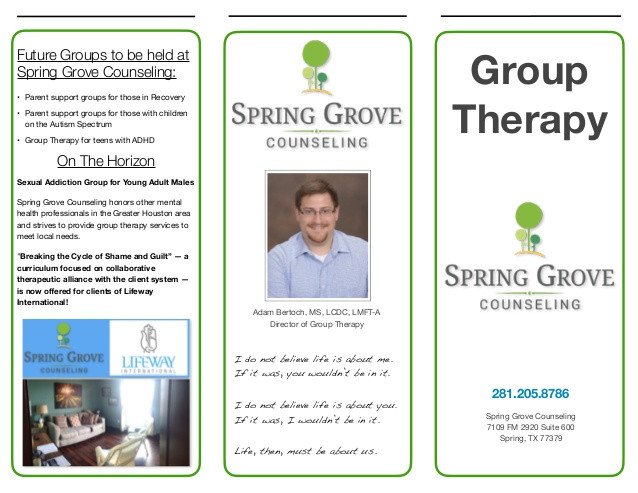 Group Therapy Brochure