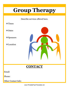 Group Therapy Flyer