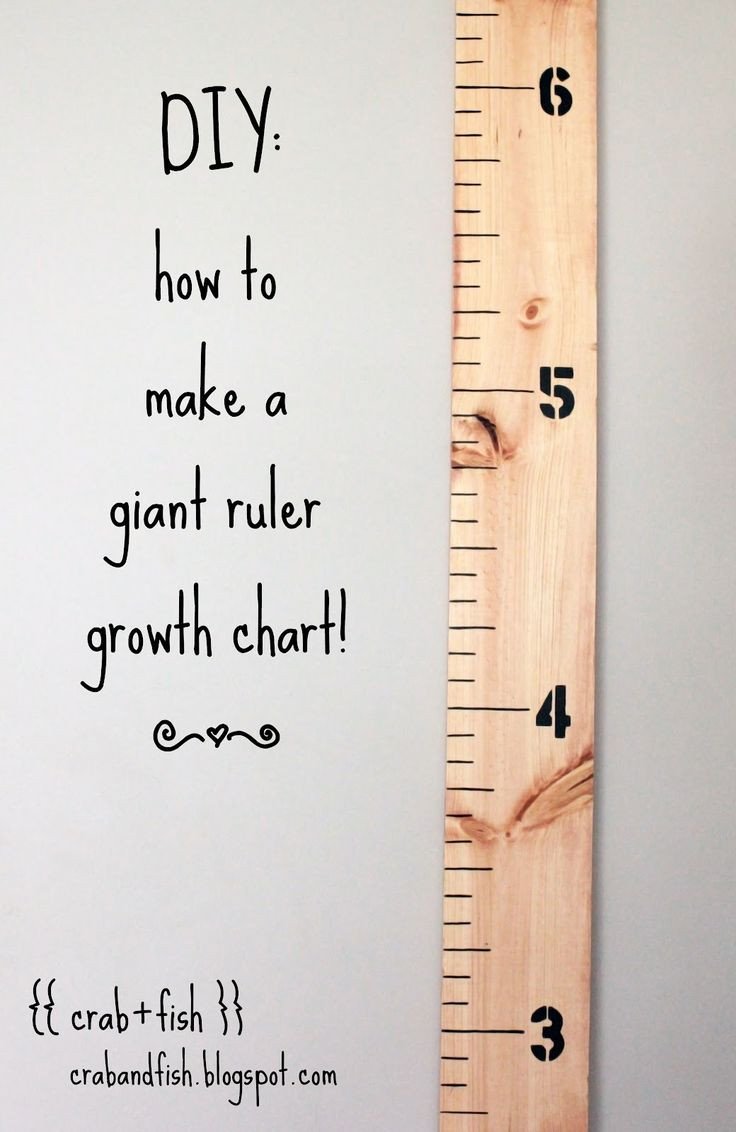 How to make a giant DIY ruler growth chart I deff gotta