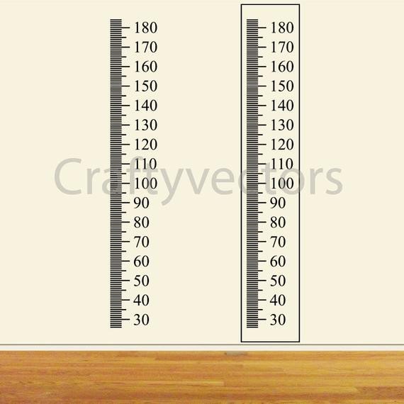 Ruler Growth Chart vector template Centimeters