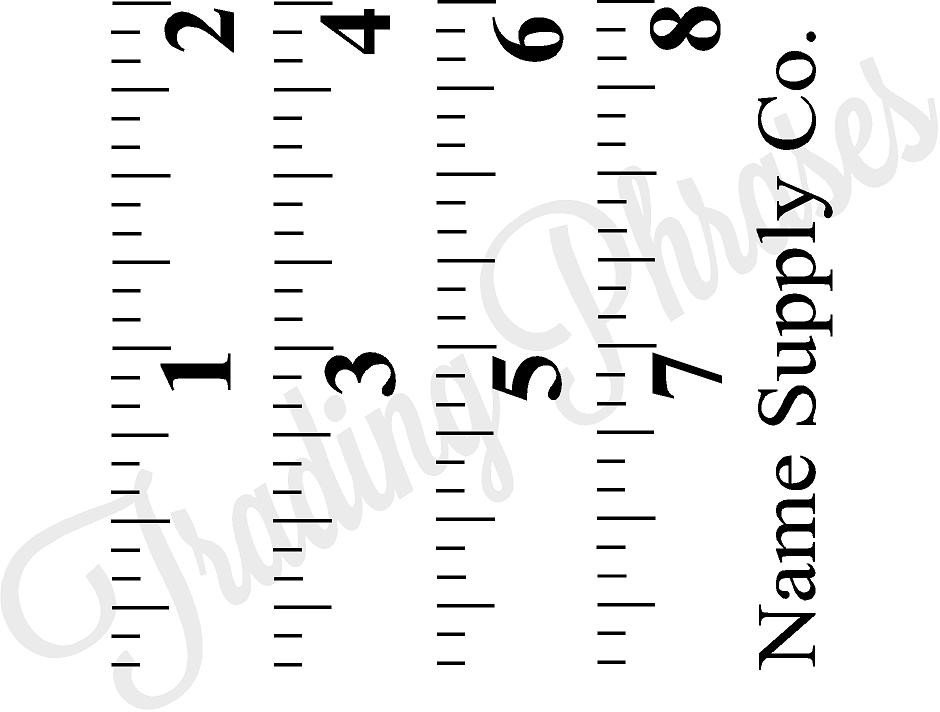 Ruler Height Chart Decal Trading Phrases