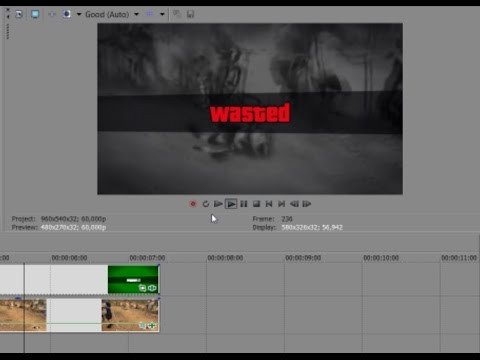 How to make a GTA V WASTED video using my wasted template