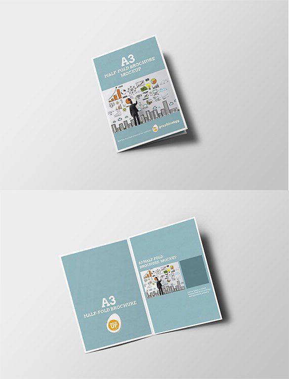 37 Half Fold Brochure Templates