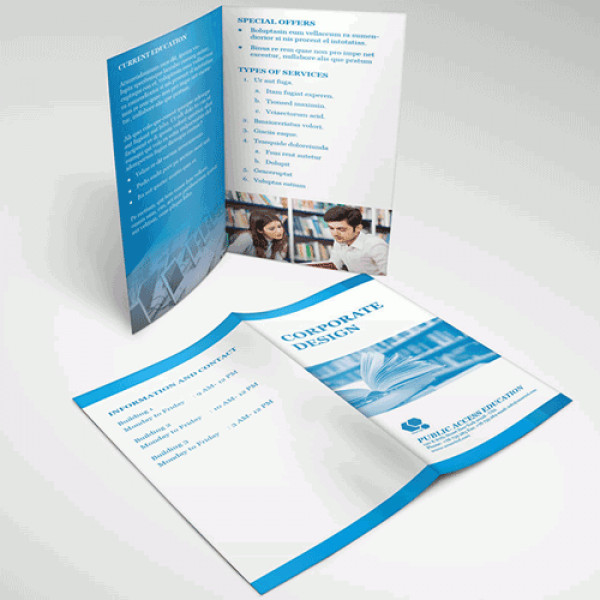 Half Fold Brochures & Menu Printing