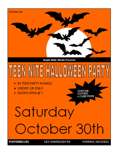 Halloween Party Flyer Template Microsoft Word Templates
