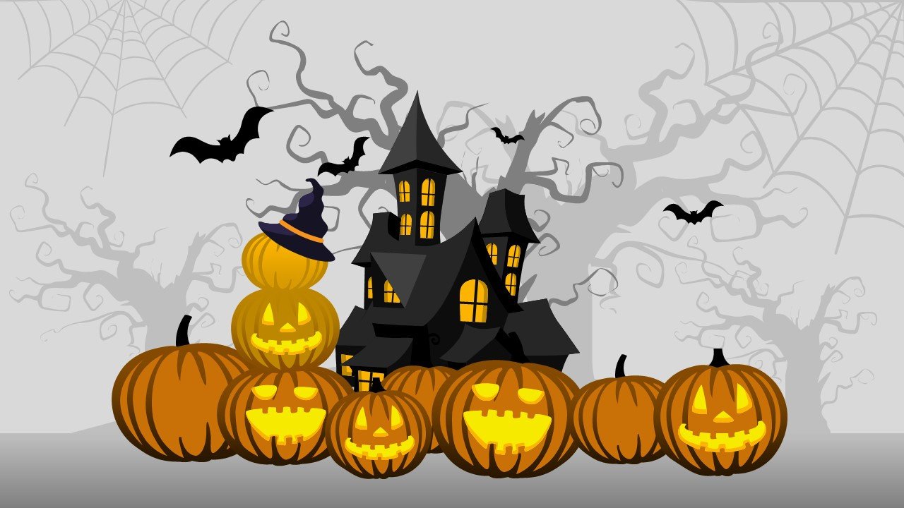 Free Halloween PowerPoint Background SlideModel