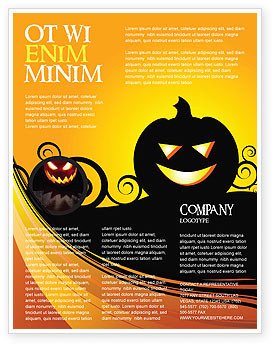 Halloween is Near Flyer Template Background in Microsoft