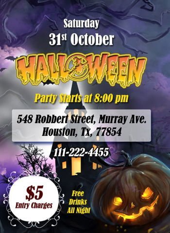 MS Word Halloween Party Flyer