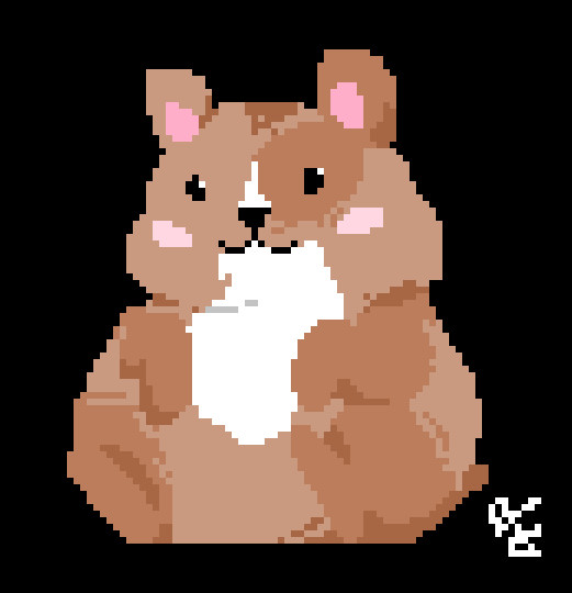 Pixel Hamster by Frinia on DeviantArt