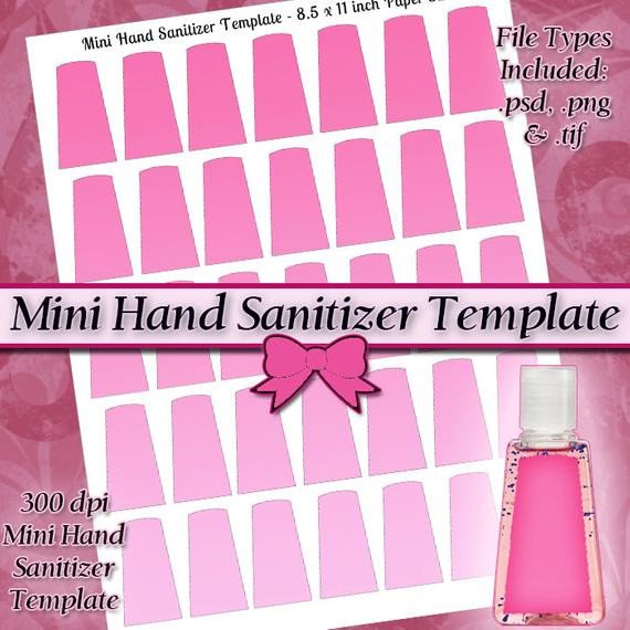 Items similar to Old Style Mini Hand Sanitizer Label