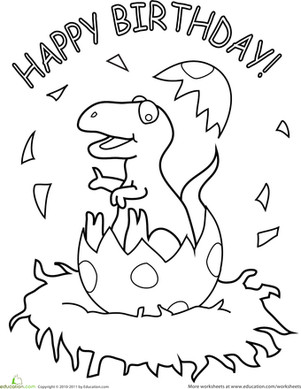 Preschool Dinosaurs Coloring Pages & Printables