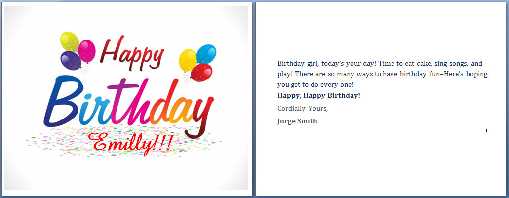 MS Word Happy Birthday Cards Word Templates