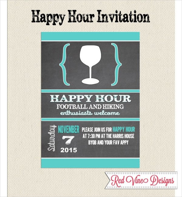 14 Happy Hour Invitation Designs & Templates PSD AI