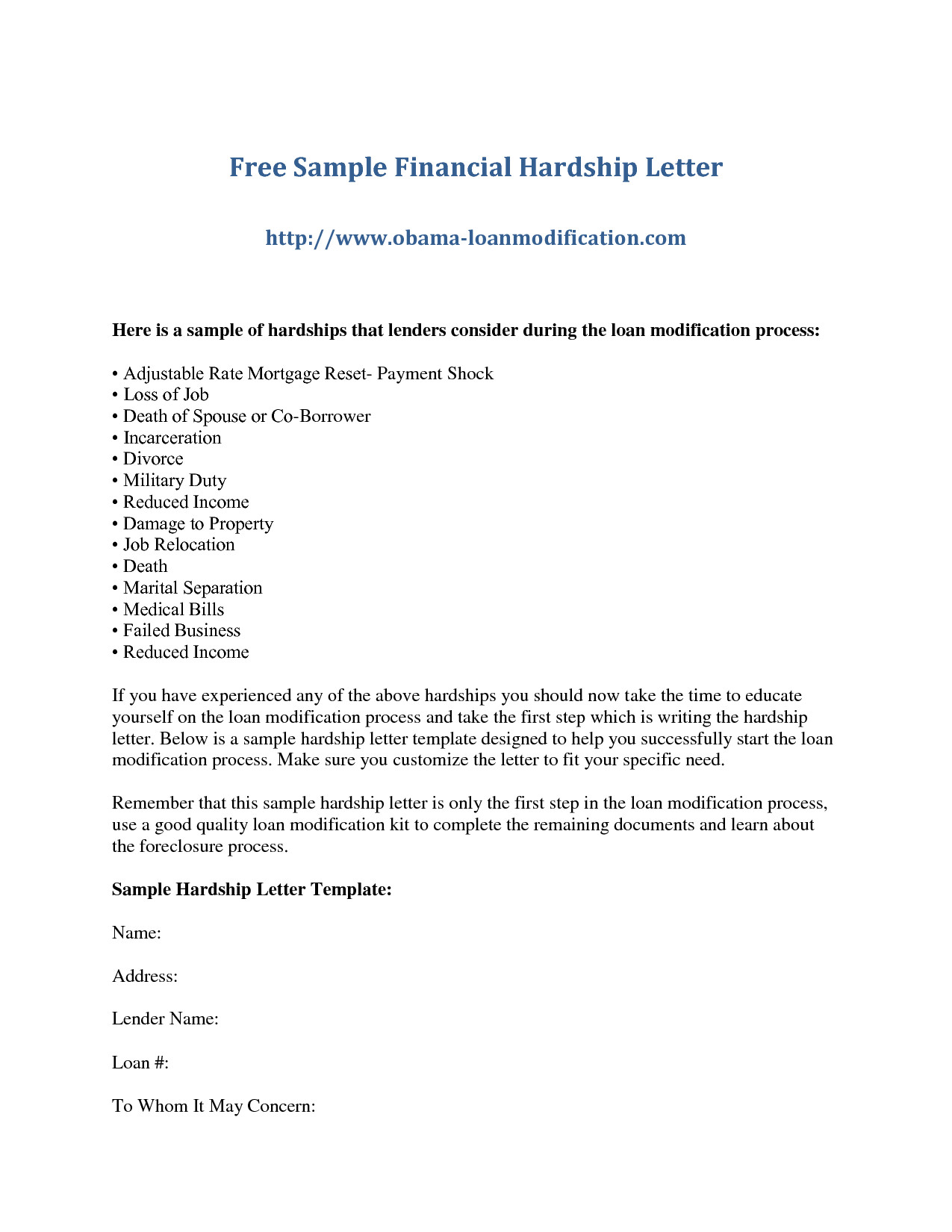 how to write a letter to a creditor for hardship Google