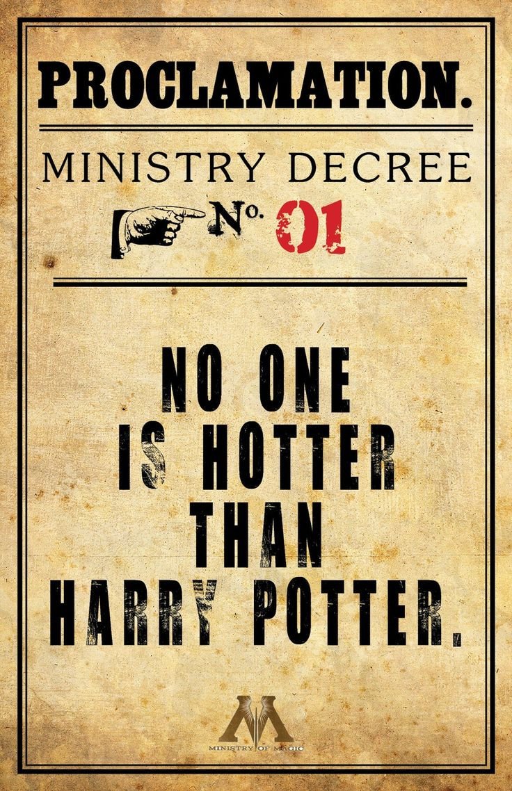 12x18 Proclamation Harry Potter print Parties