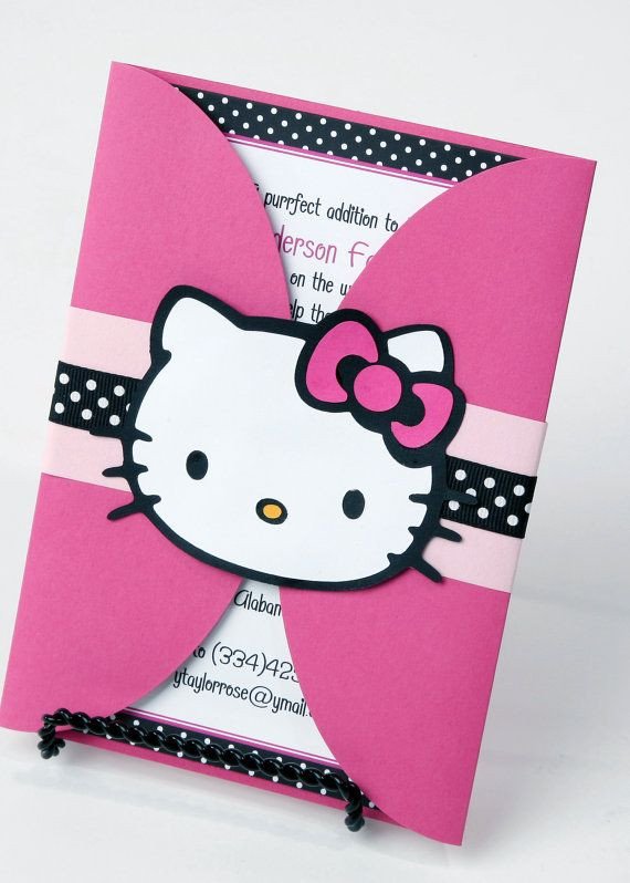25 best ideas about Hello kitty invitations on Pinterest