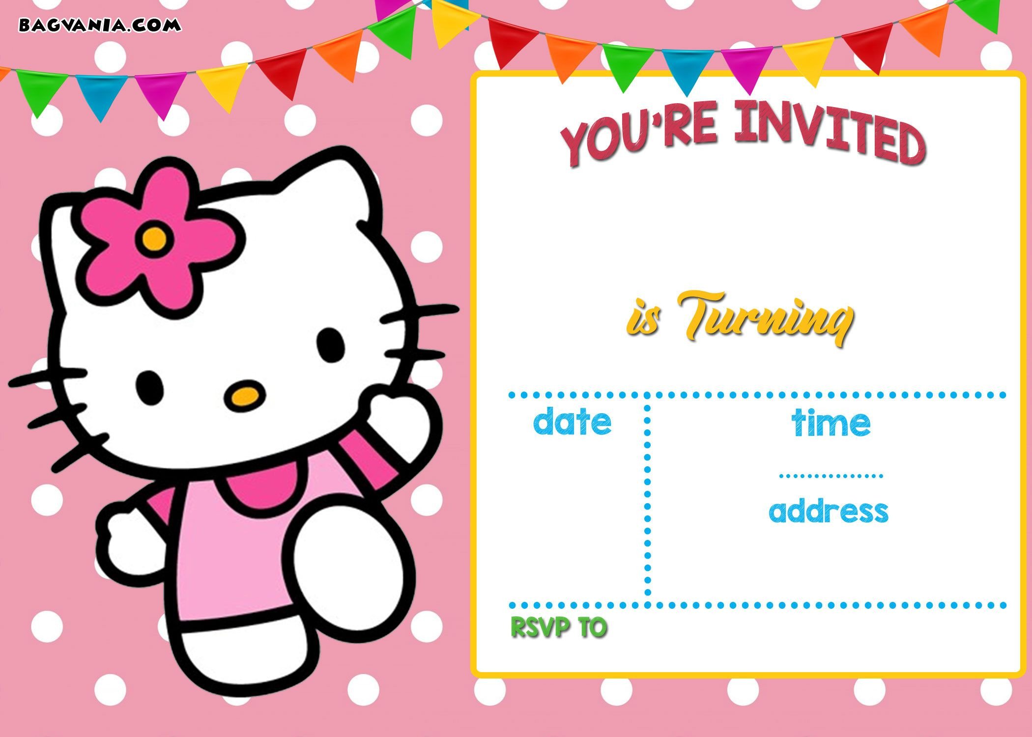 FREE Hello Kitty Invitation