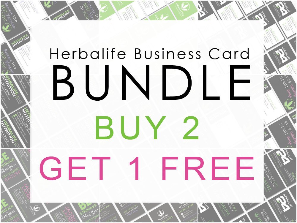 Herbalife Business Card Bundle Buy 2 Get 1 by