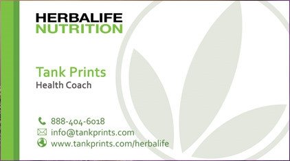 Herbalife Business Card Design 6 Tank Prints