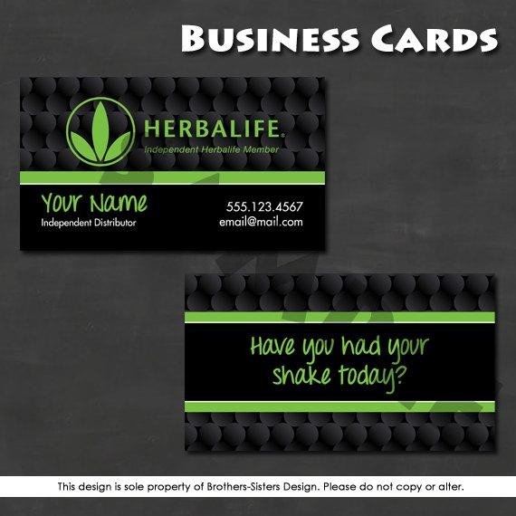 Herbalife Business Card Digital Download by