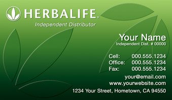 Herbalife Business Cards Free Shipping and Design