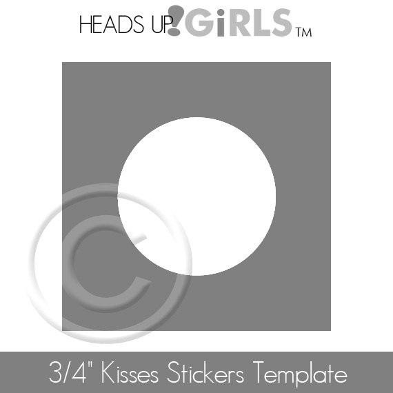 Hershey Kisses Stickers 3 4 0 75 Template by