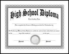 1000 ideas about High School Diploma on Pinterest