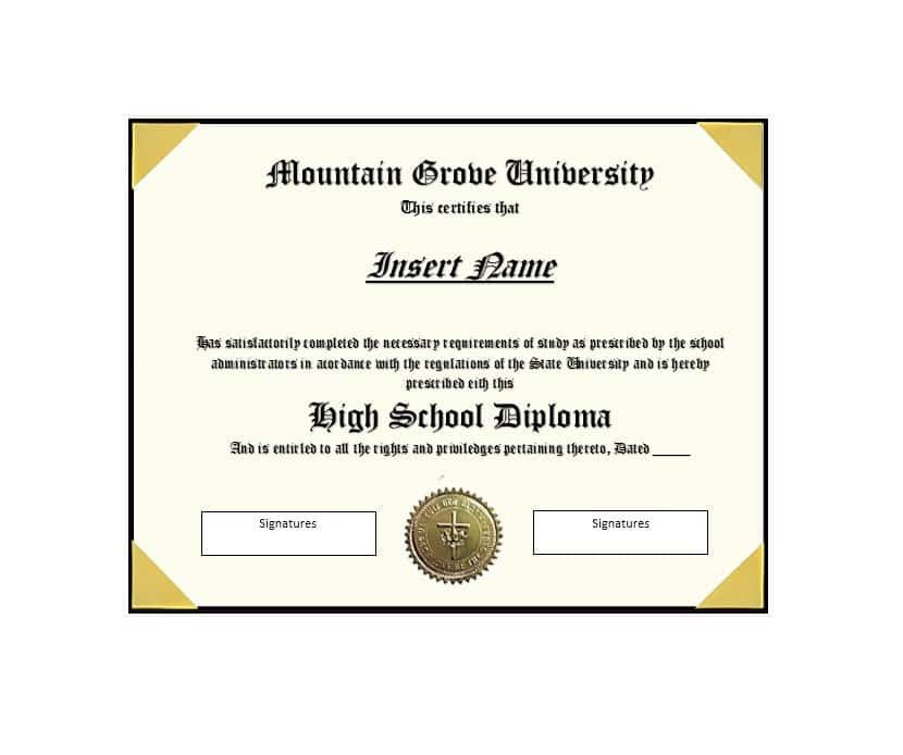 30 Real & Fake Diploma Templates High school College
