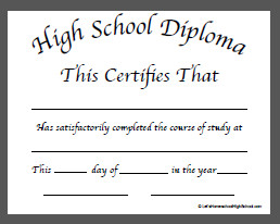 50 FREE High School Diploma Template Printable