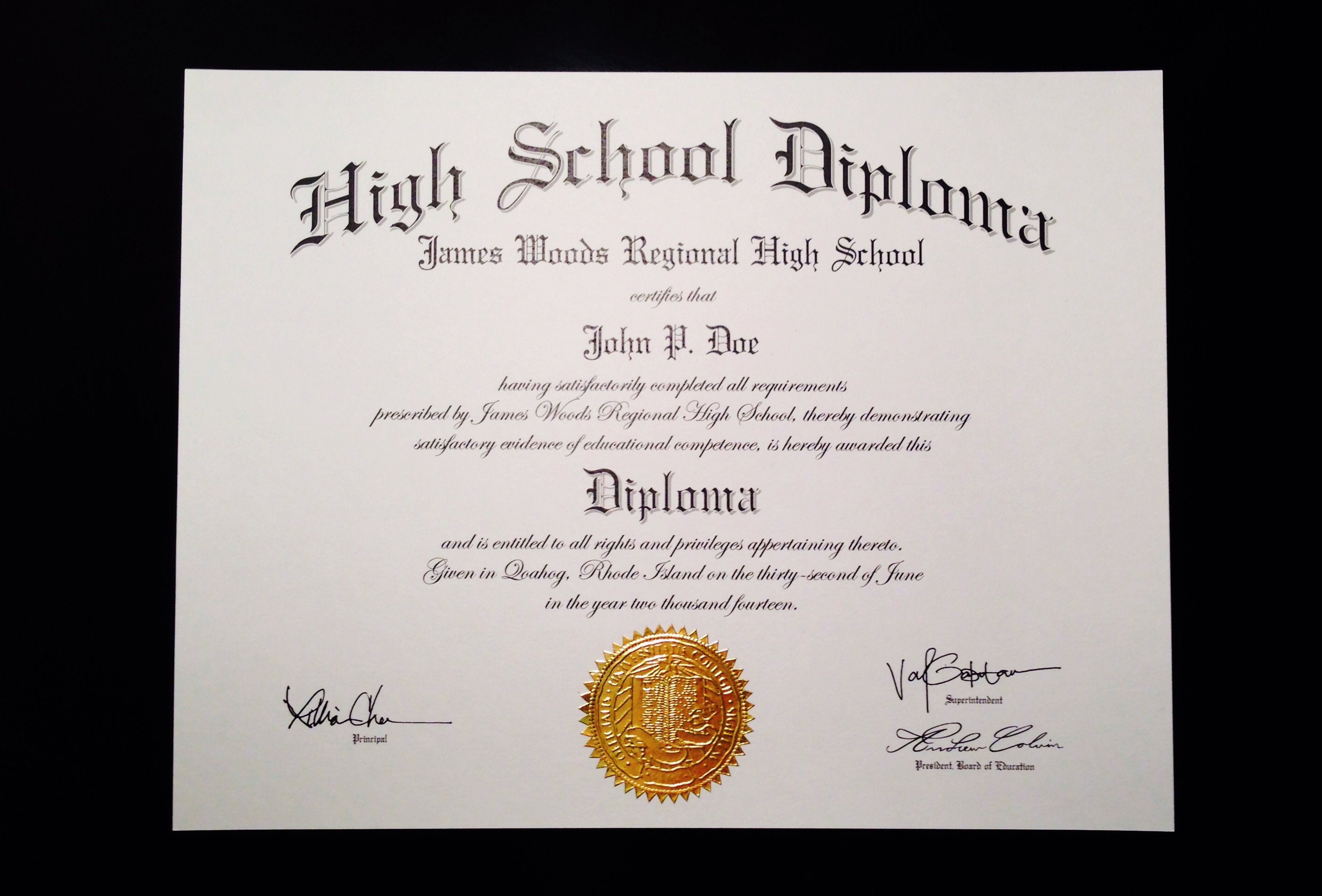Buy a Fake High School Diploma line