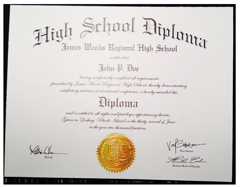 Fake High School Diplomas & Certificates