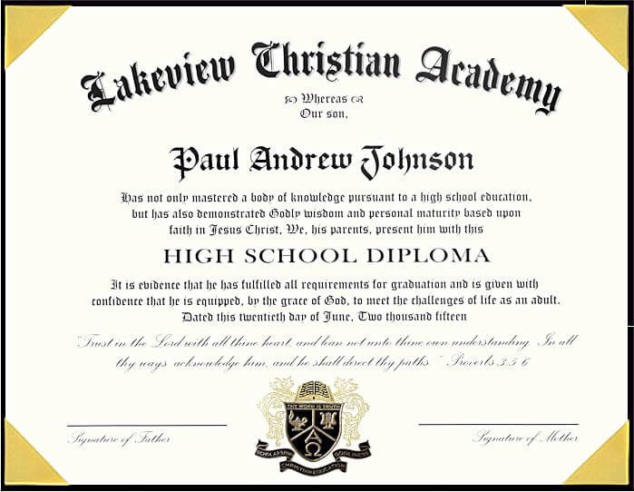25 High School Diploma Template 2019 FREE Doc