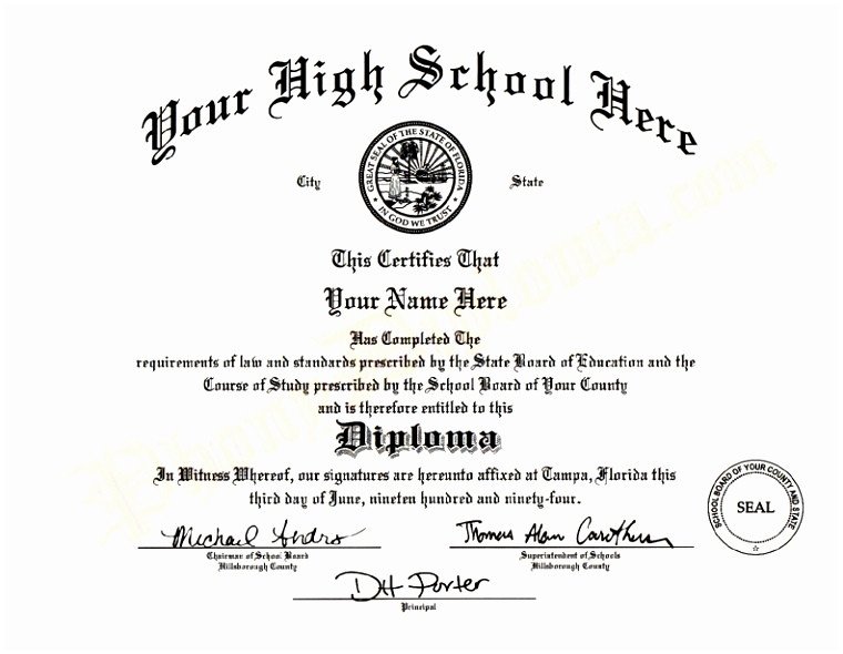 9 Printable Fake Diploma Templates Tiati