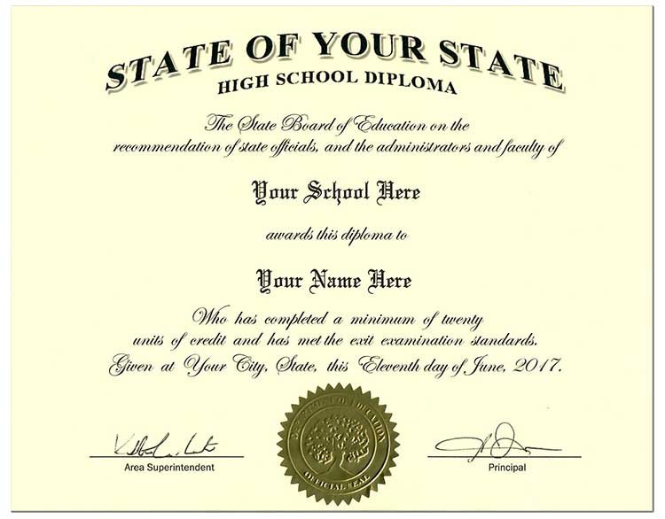 Fake High School Diplomas and transcripts