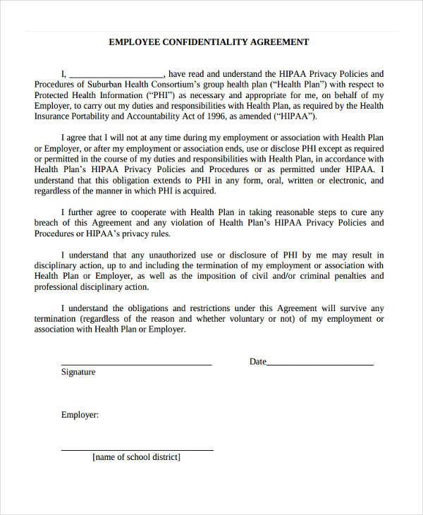19 Confidentiality Agreement Form Free Documents in